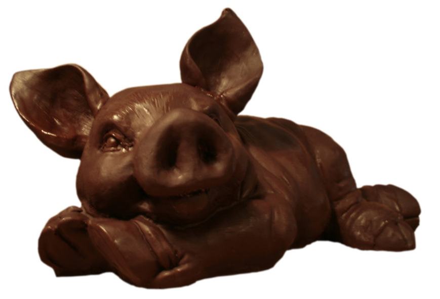 Фигура шоколадной свиньи 1800 г