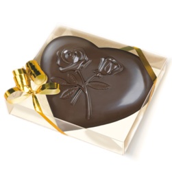 Шоколад фигурный. Шоколадное сердце с логотипом