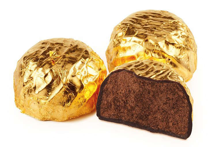 Золотые конфеты-трюфели Люкс