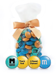 M&M's в подарочном пакетике с бантиком
