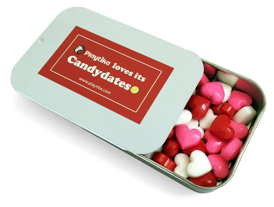 Освежающие конфеты в прямоугольных металлических баночках Sweetbox с крышкой-слайдером