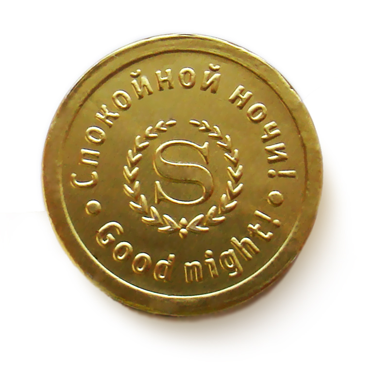 Шоколадные монеты в фольге, 39 мм