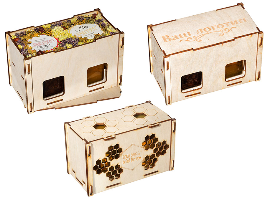 Деревянные коробки для баночек варенья, мёда, специй