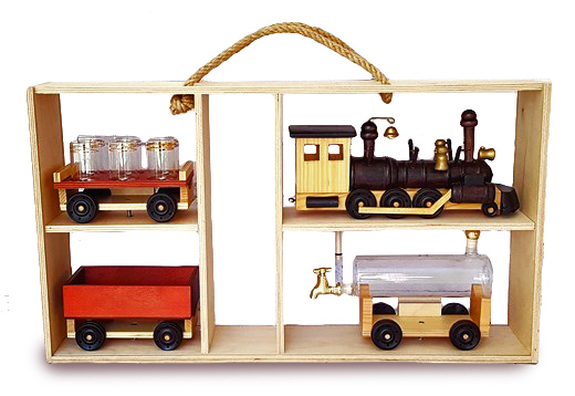 Подарочный набор из паровоза и вагонов