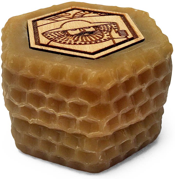 Мёд в восковых баночках с логотипом