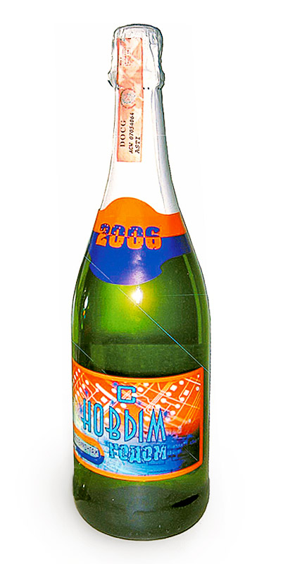 Сувенирное шампанское с логотипом